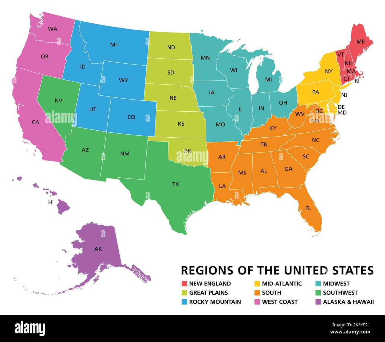 United States Map Alaska And Hawaii Hi-Res Stock Photography And for Map of the USA with Alaska and Hawaii