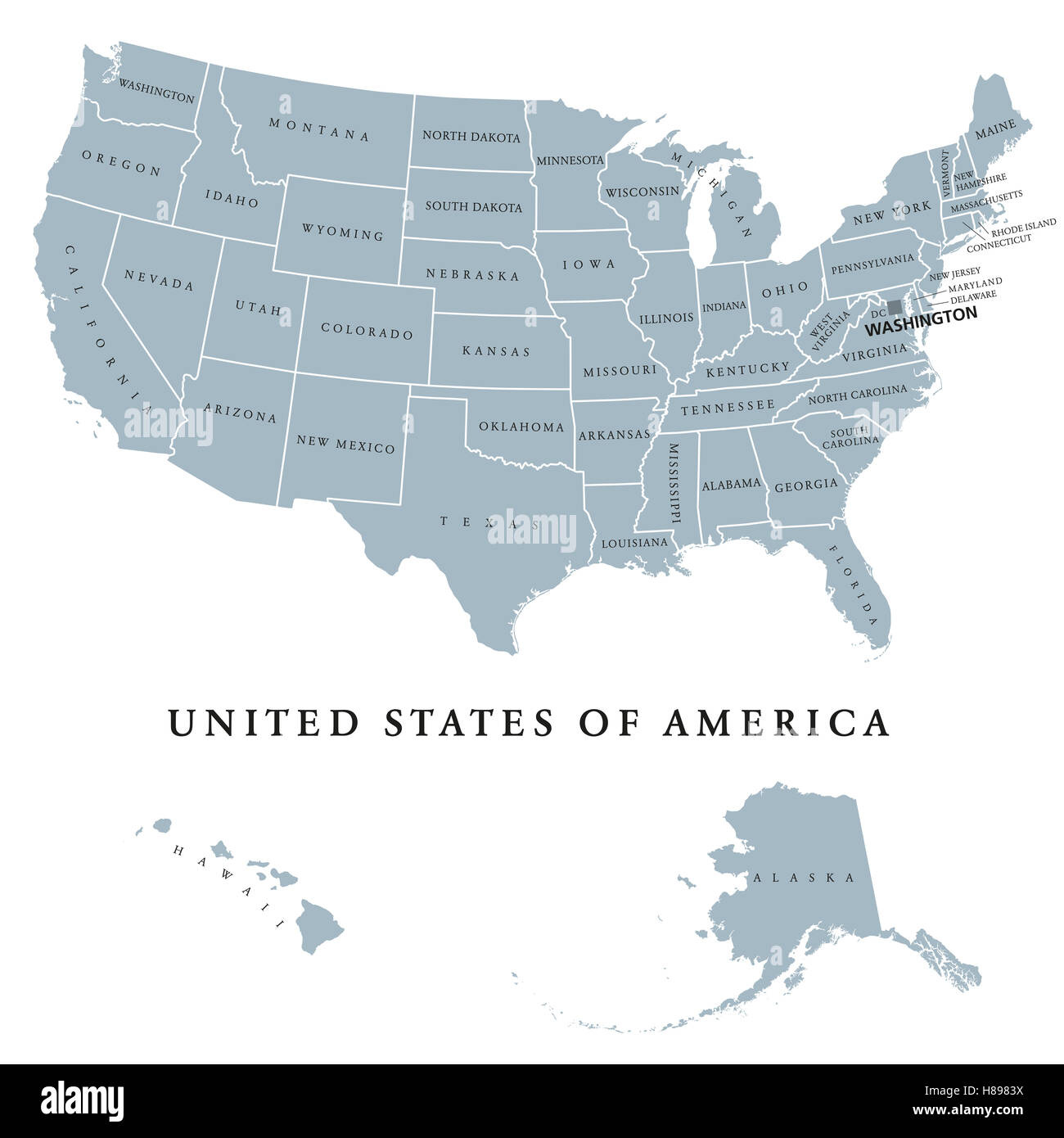 United States Map Alaska And Hawaii Hi-Res Stock Photography And with regard to Map of the USA with Alaska and Hawaii