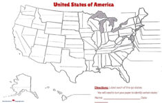 United States Map Enlarged: Fill In The Blankmack Henrikson | Tpt intended for Fill In the Blank Map of USA