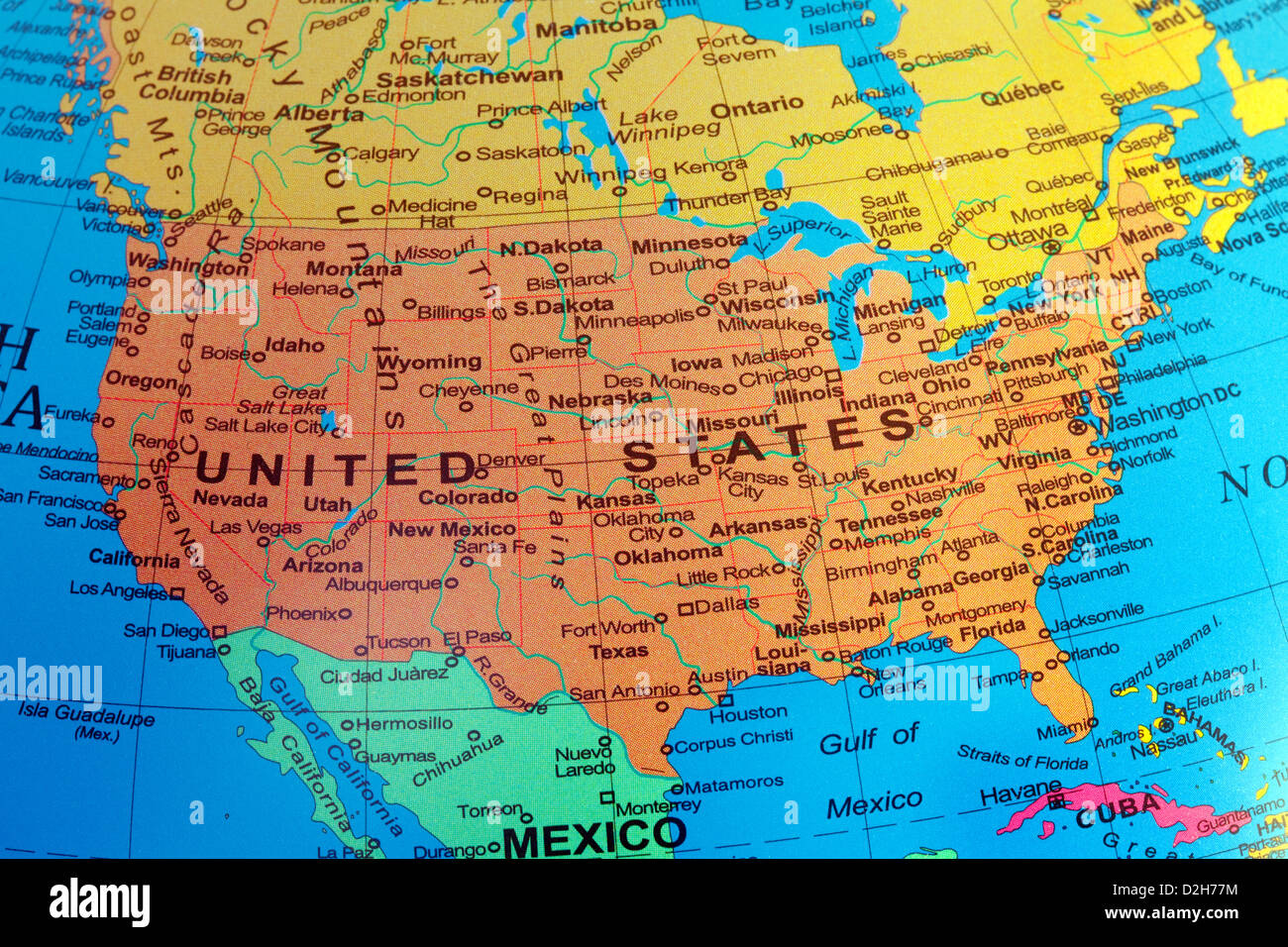 United States Map Globe Hi-Res Stock Photography And Images - Alamy with regard to World Map of the USA States