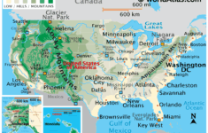 United States Map – World Atlas within Map of USA with Rivers Labeled