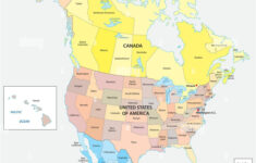 United States Of America And Canada Map Stock Vector Images – Alamy in Map of USA and Canada and Alaska