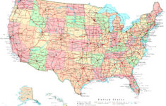 United States Printable Map pertaining to Google Map of USA with States and Cities