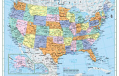 United States Wall Map Usa Poster Large Print – Etsy intended for Show Map of USA with States