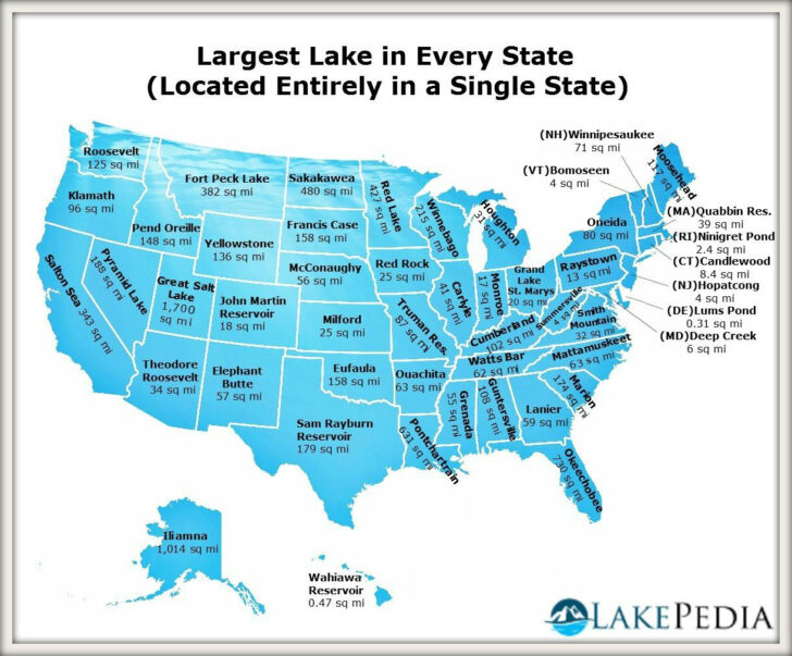 Bodies of Water In USA Map