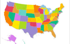 Us Map Without Names, Color Map Of The United States with regard to Map Of Usa States No Names