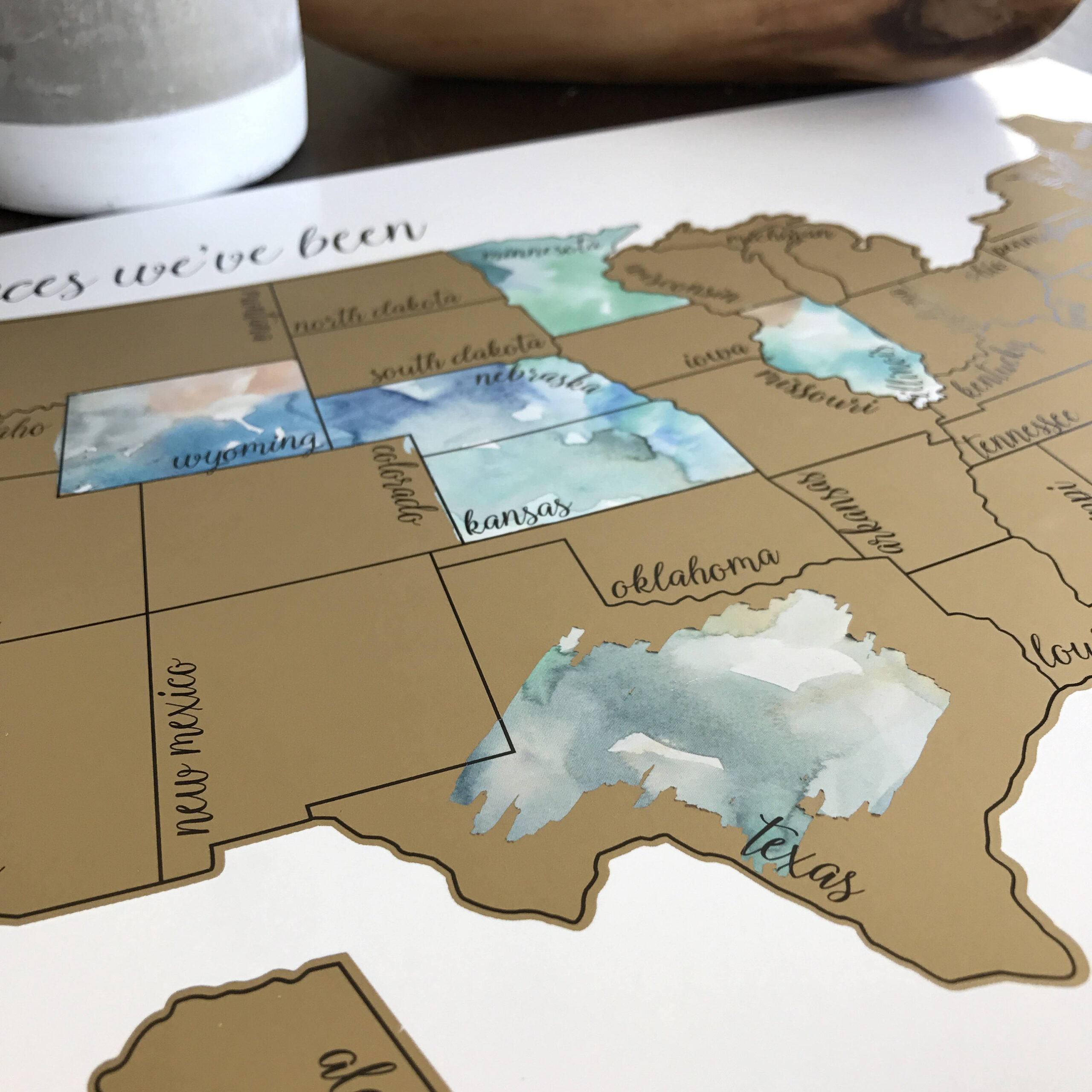 Us Scratch Off Map | Places I&amp;#039;Ve Been Map | Travel Gift | Baby intended for Map Of Usa Where I&amp;#039;Ve Been