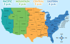 Us Time Zone Map – Guide Of The World inside Map of USA with States and Time Zones