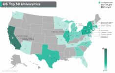 Us Top 50 Universities – Landgeist intended for Map Of All Universities In Usa
