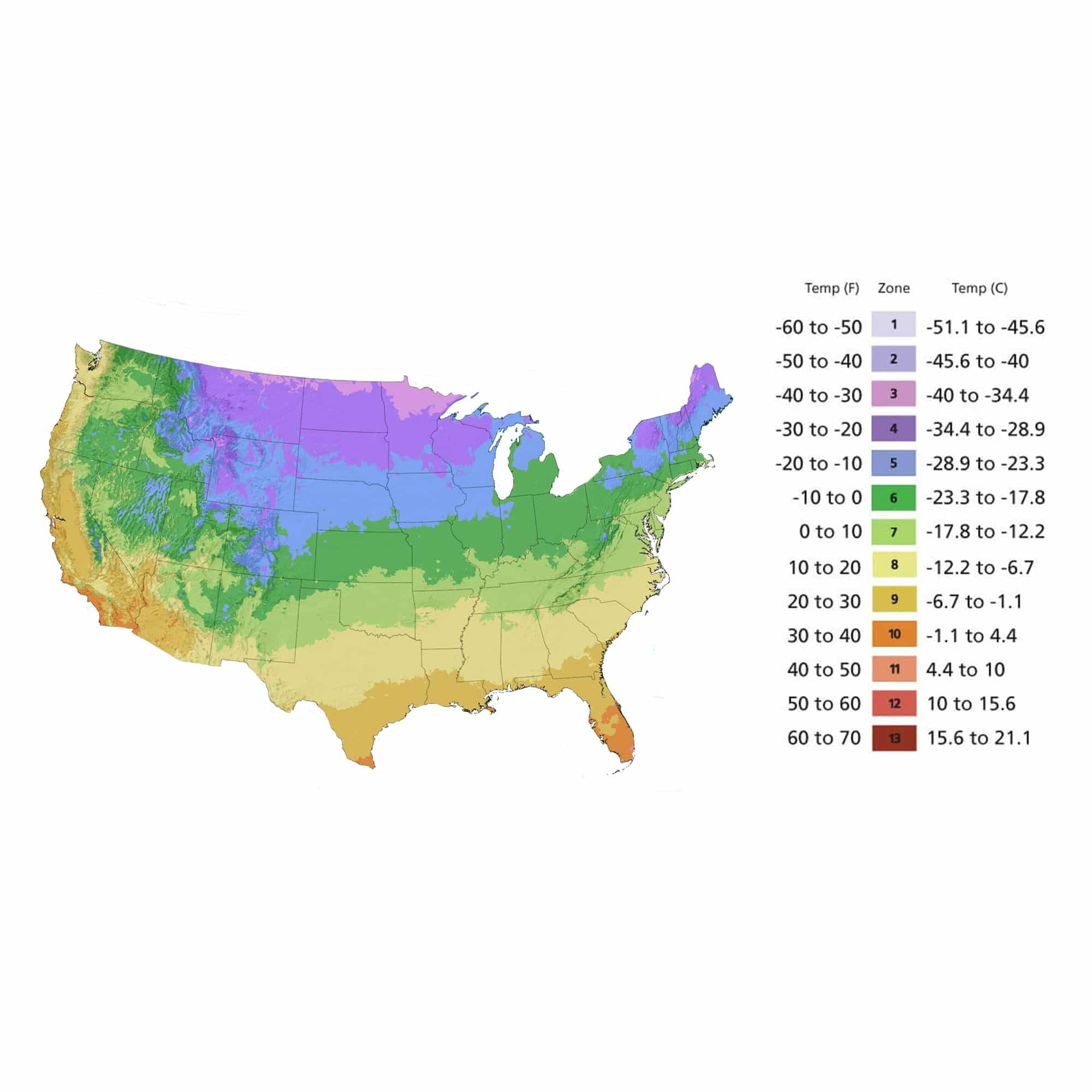 Us Zone Map – Plants Direct To You pertaining to Map of Plant Zones In USA