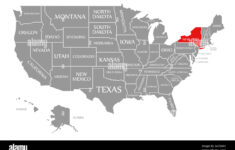 Usa Karte Mit New York -Fotos Und -Bildmaterial In Hoher Auflösung in New York City On Map Of Usa