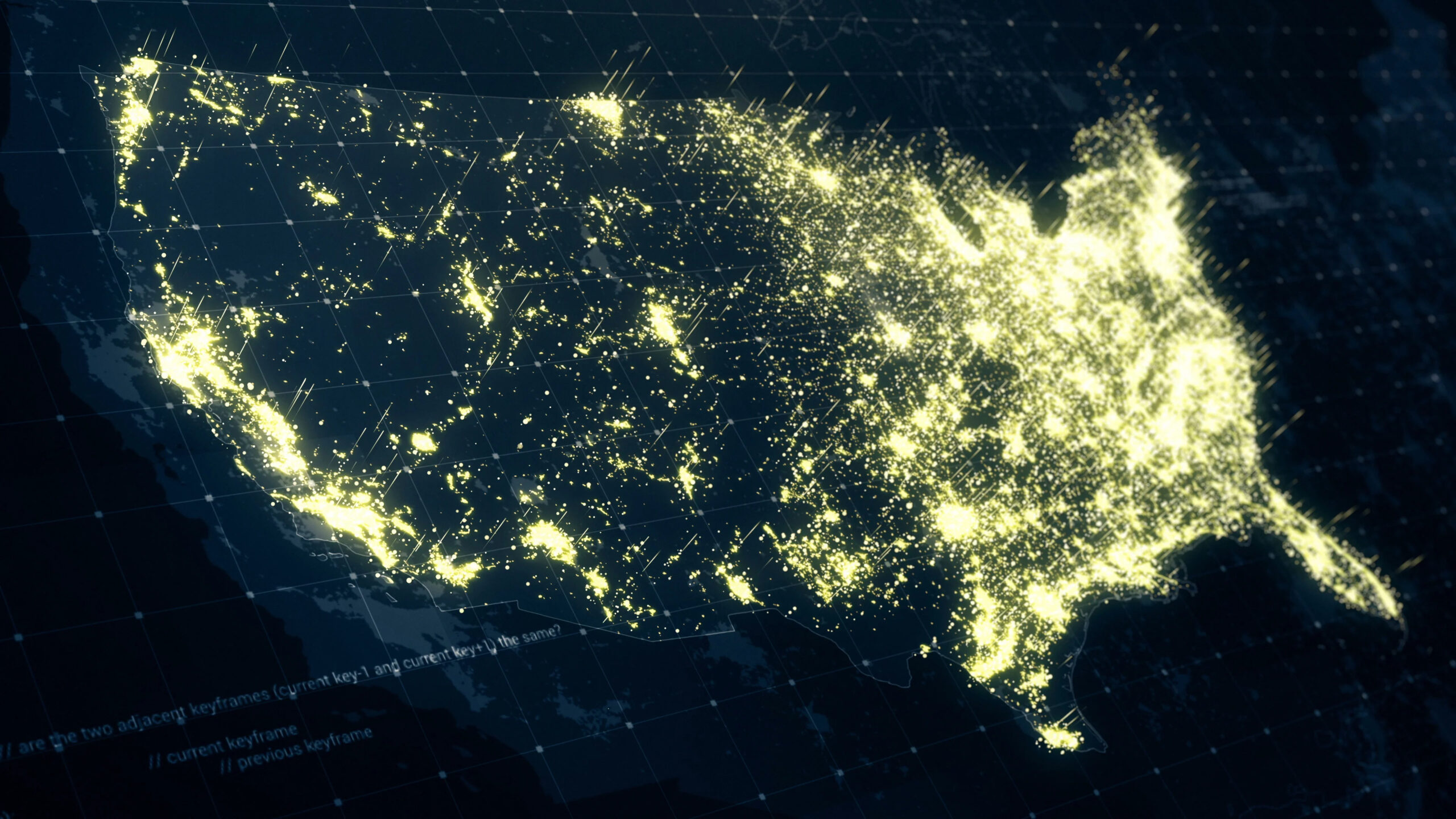 Usa Map Night Lighting. for Map Of Usa Lights At Night