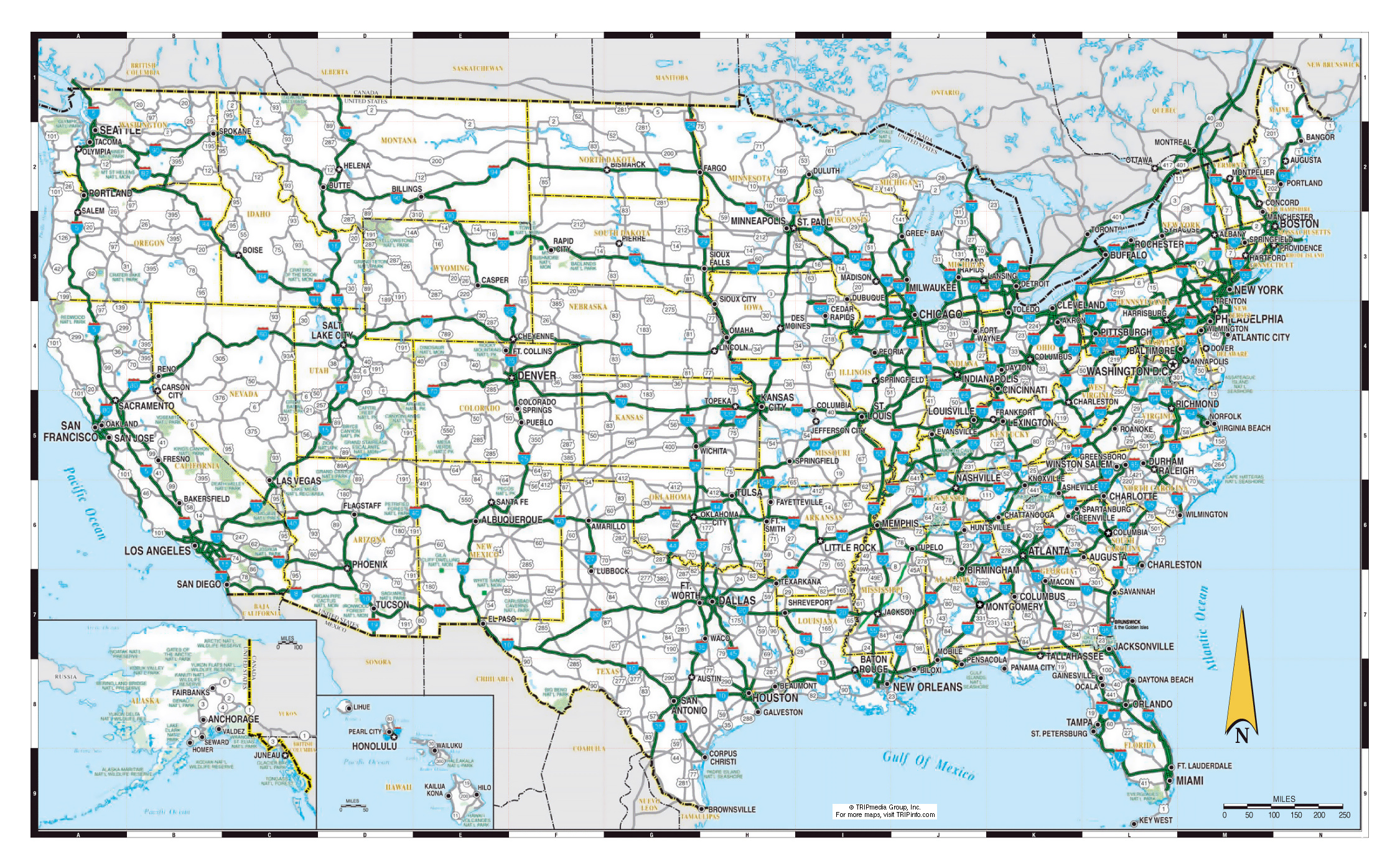 Usa Maps For Travel 15,383 United States Road Map Stock Photos in Driving Map of USA with States and Cities