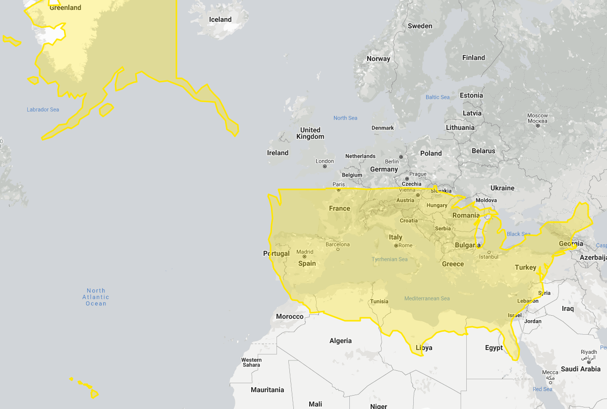 Usa Overlaid On Europe At The Same Latitude : R/Europe within Map of Europe Overlaid On USA