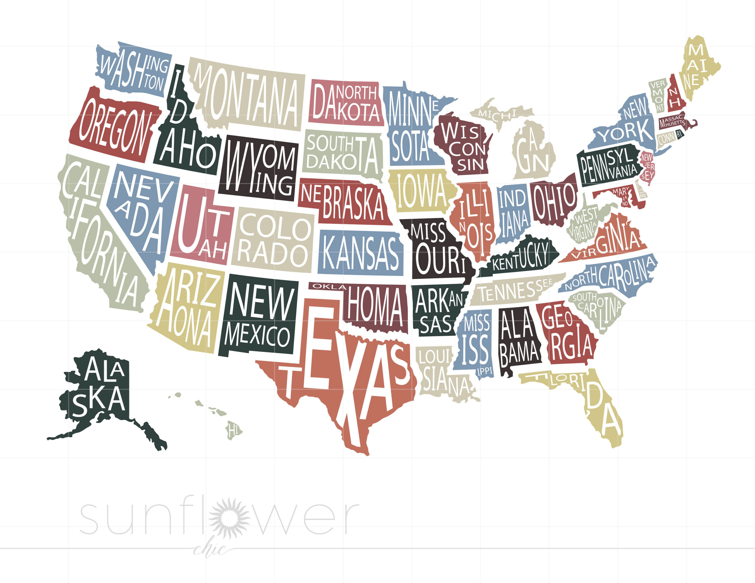 Usa Svg | Us States Svg Cut Dateien | Usa Karte Svg | Us Map pertaining to Map Of Usa With State Names Svg
