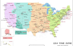 Usa Time Zone Map, Us Time Zone Map, Time Zones Usa regarding Map Of Usa States With Time Zones