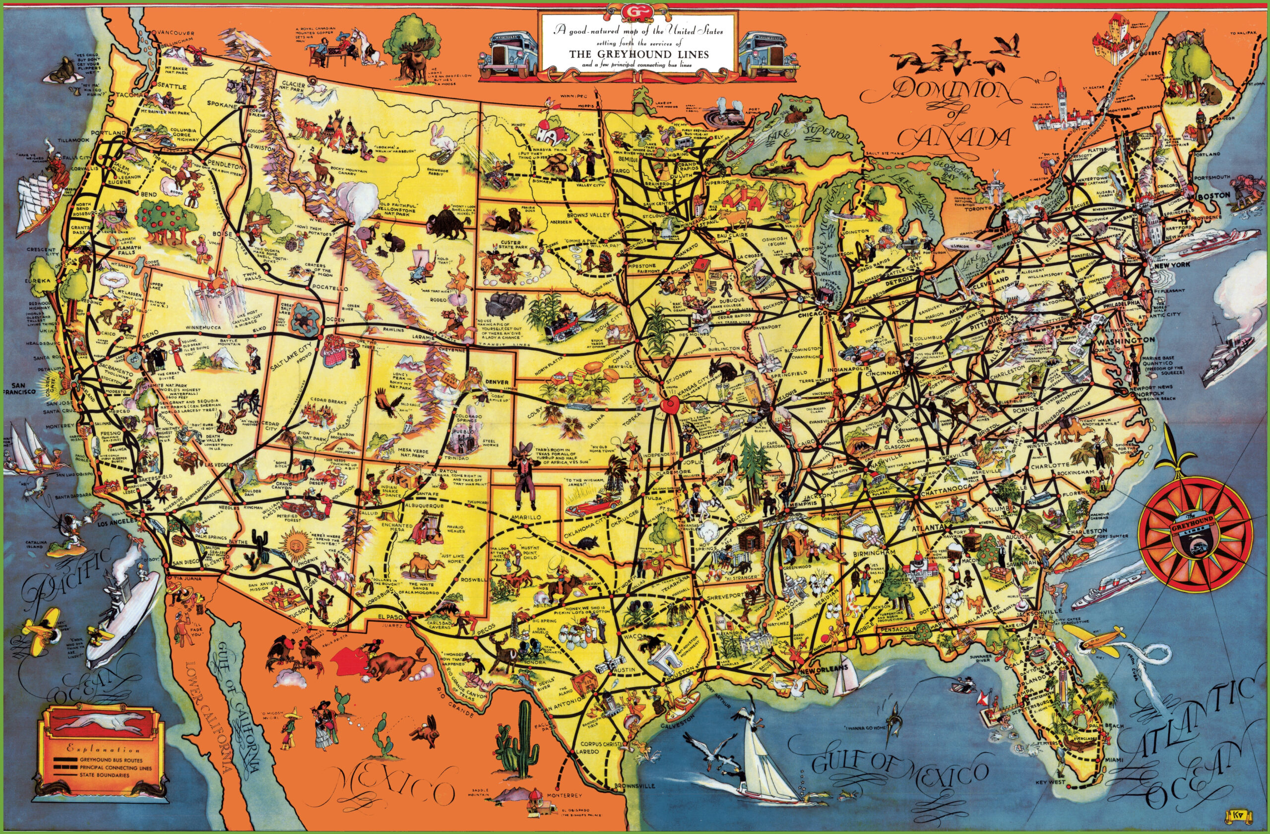 Usa Tourist Map - Ontheworldmap for USA Map with Points of Interest