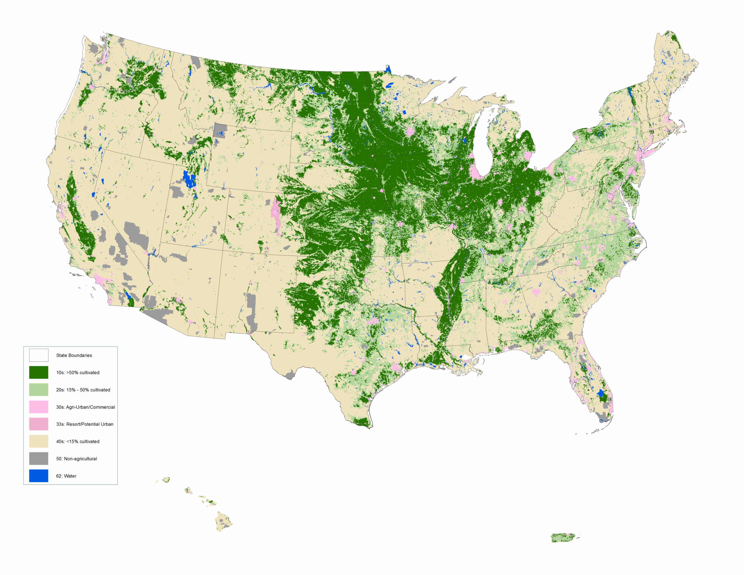 Usda - National Agricultural Statistics Service - Research And with Map Of Land Use In Usa