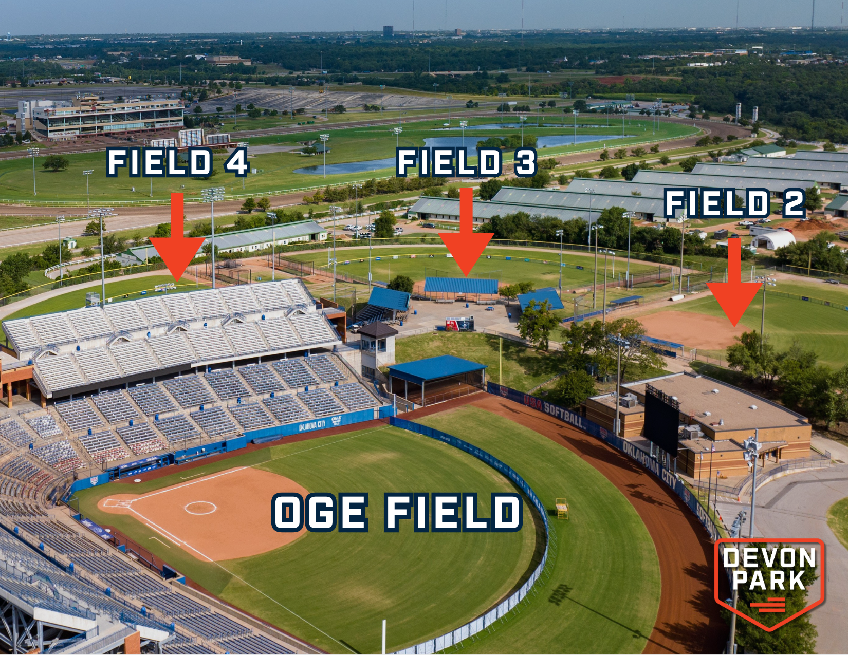Venue Information - Usa Softball regarding USA Softball Hall of Fame Complex Map