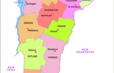 Vermont Map | Map Of Vermont (Vt) State With County inside Vermont On the Map of USA