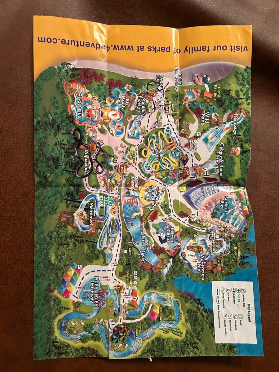 Vintage Water Country Usa Williamsburg Water Park Busch Virginia regarding Map of Water Country USA Williamsburg