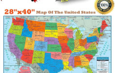 Wall Map Of The United States Usa Road Travel Maps City Name Us pertaining to Map of the USA with City Names
