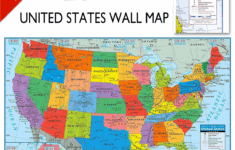 Wall Map Of The United States Usa Road Travel Maps City Name Us Poster  28"X40" in Road Map of USA States with Names