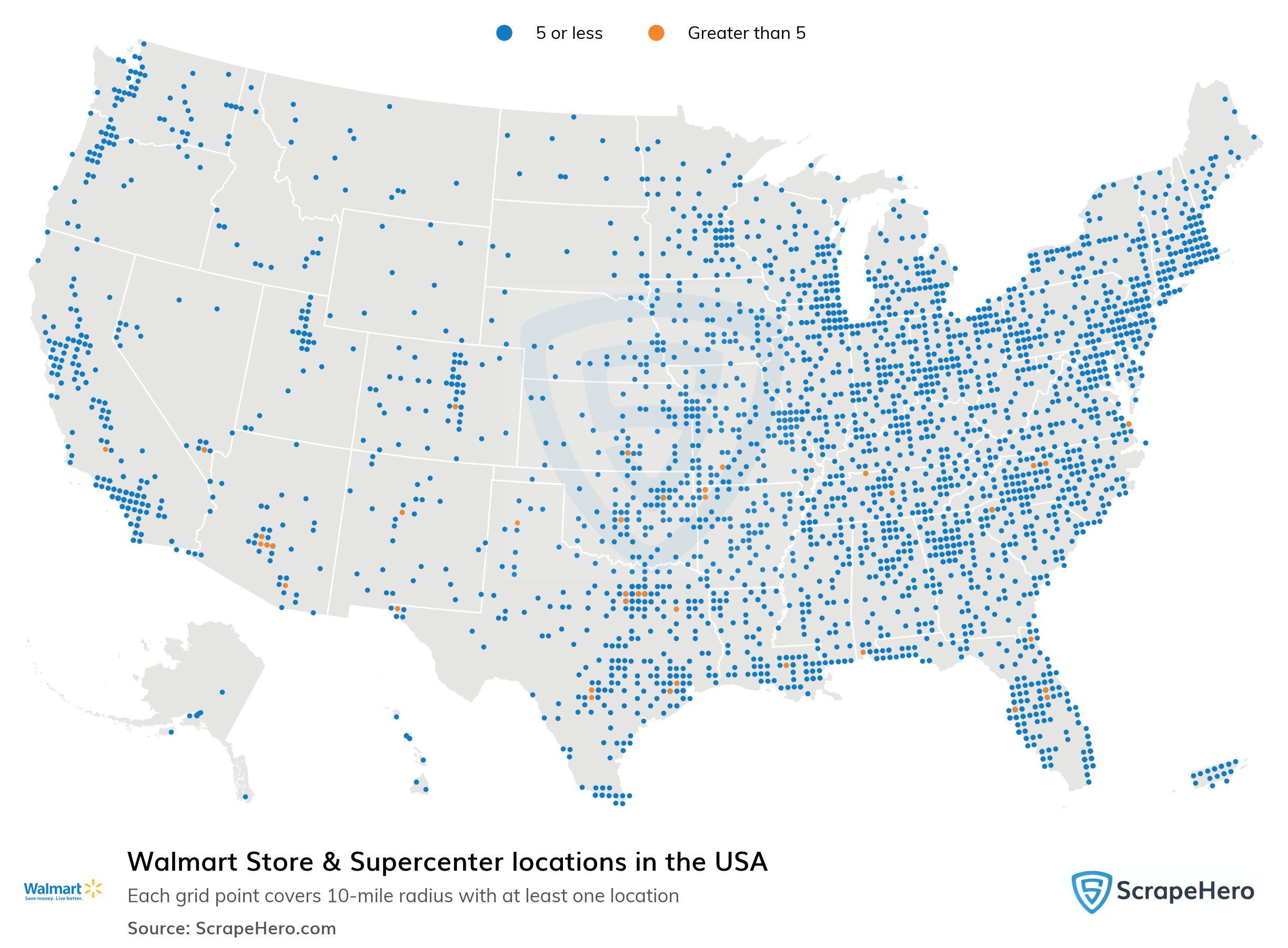 Walmart Store &amp;amp; Supercenter Locations In The Usa with Map of Walmart Locations In USA