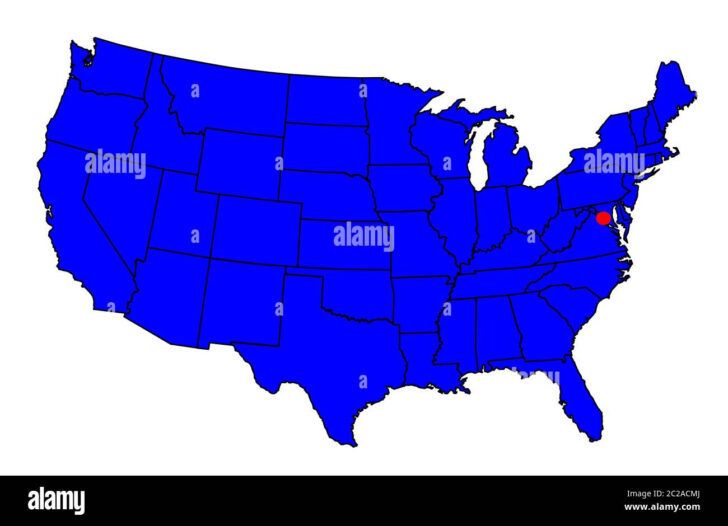 Washington Dc On A Map of USA