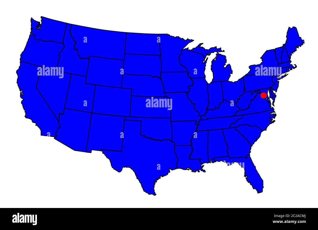 Washington Dc District Outline And Icon Silhouette Set Into A Map regarding Map of USA States Washington Dc