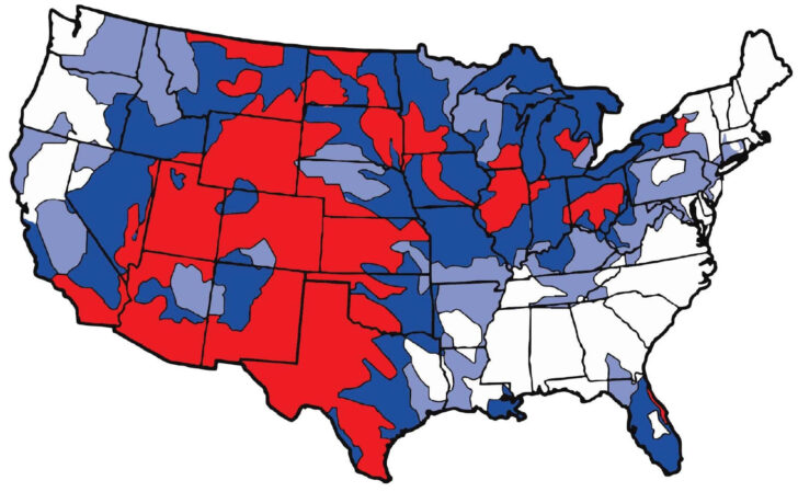 Map of Hard Water In USA