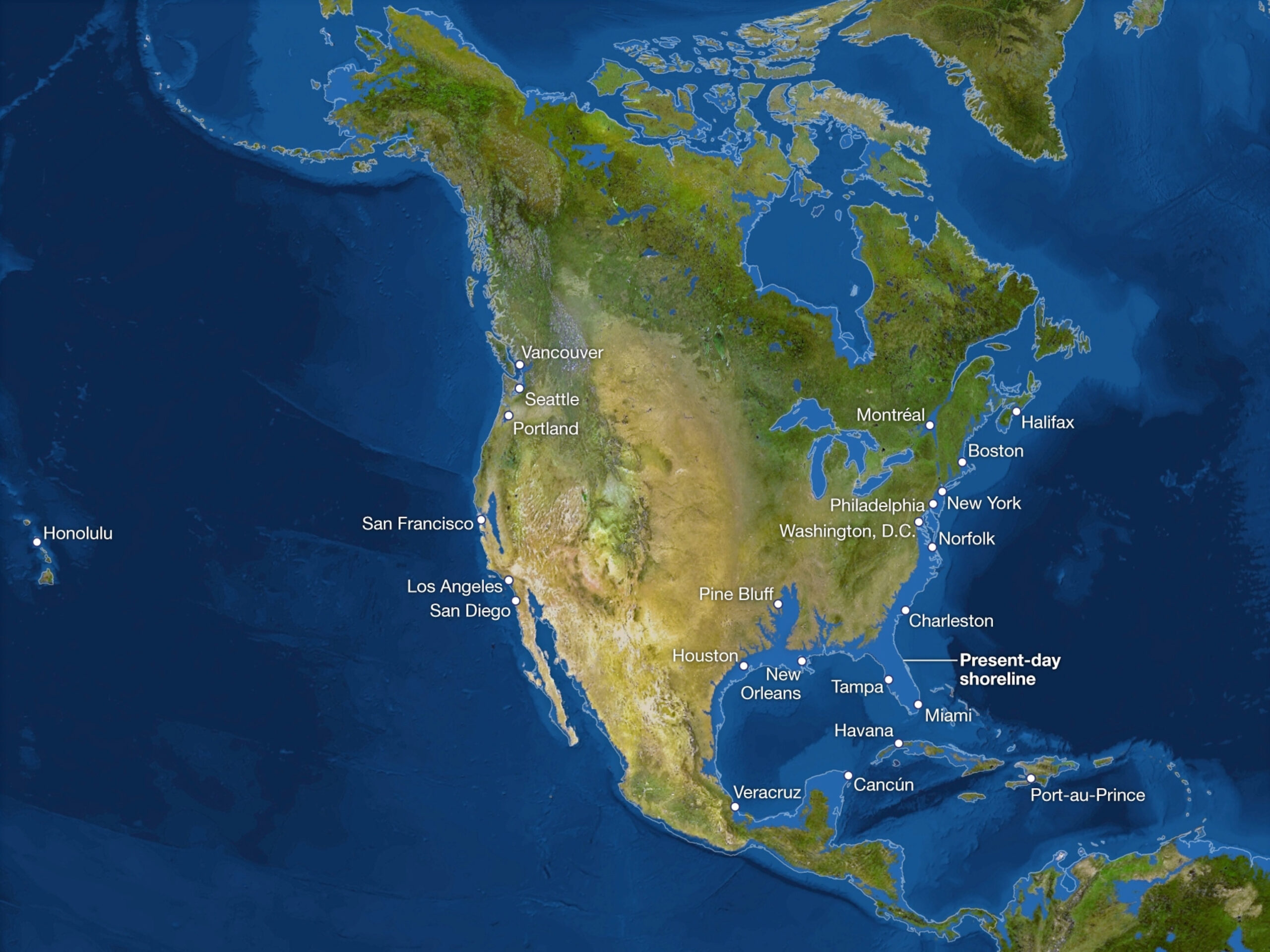 What The World Would Look Like If All The Ice Melted | National with regard to Map of USA After Ice Caps Melt