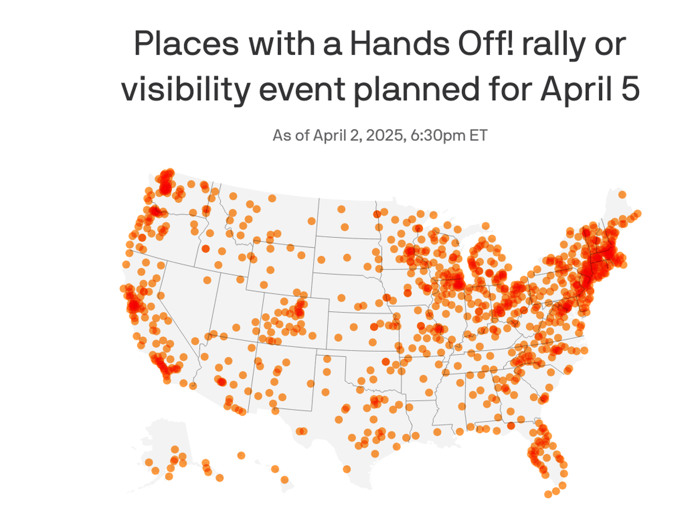 What To Know About Saturday&amp;#039;S Nationwide &amp;quot;Hands Off!&amp;quot; Anti-Trump with regard to Map Of Protests In Usa 2025
