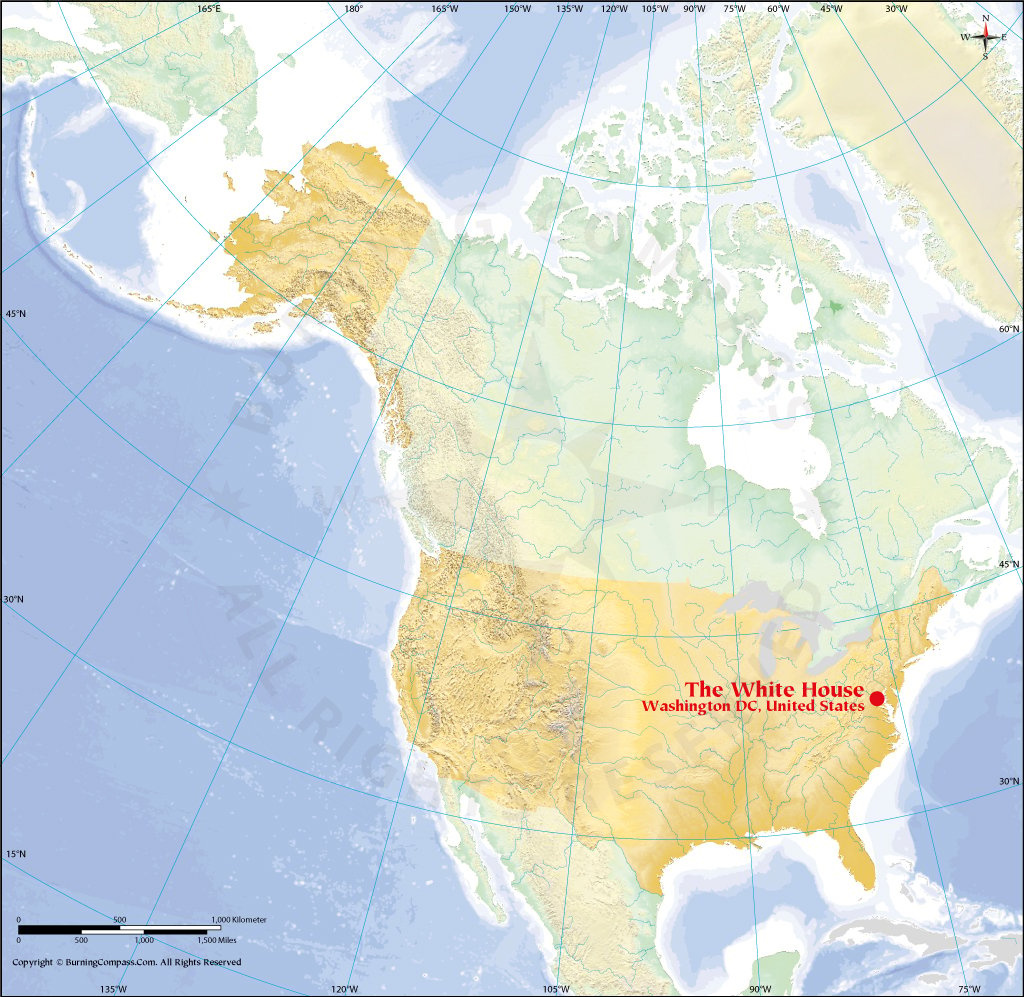 Where Is White House Located ? - White House On Us Map in White House On Map Of Usa