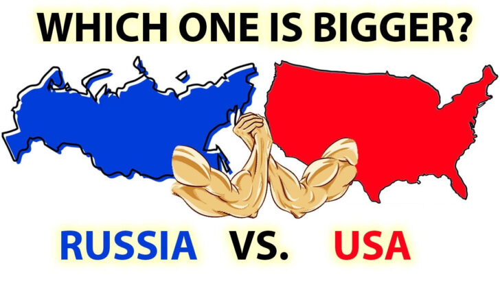 Map of Russia Compared To USA Map of Russia Compared To USA