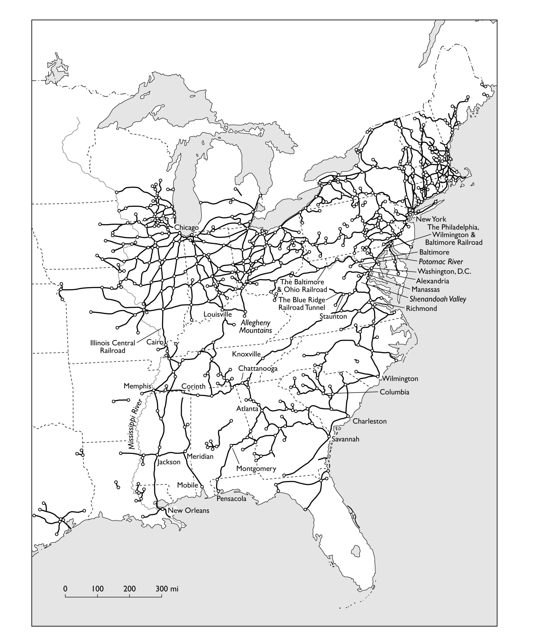 William G. Thomas--The Iron Way: Railroads, The Civil War, And The throughout Map Of Railroad Tracks In Usa