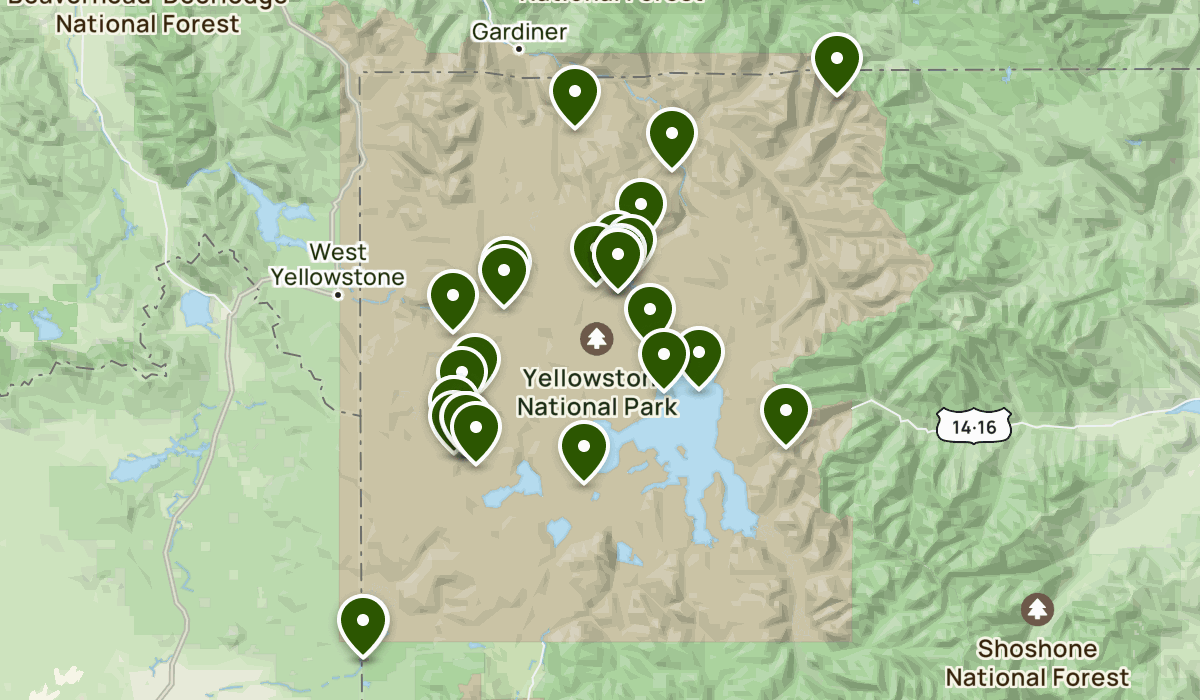 Yellowstone National Park | List | Alltrails with Yellowstone National Park On Map Of Usa