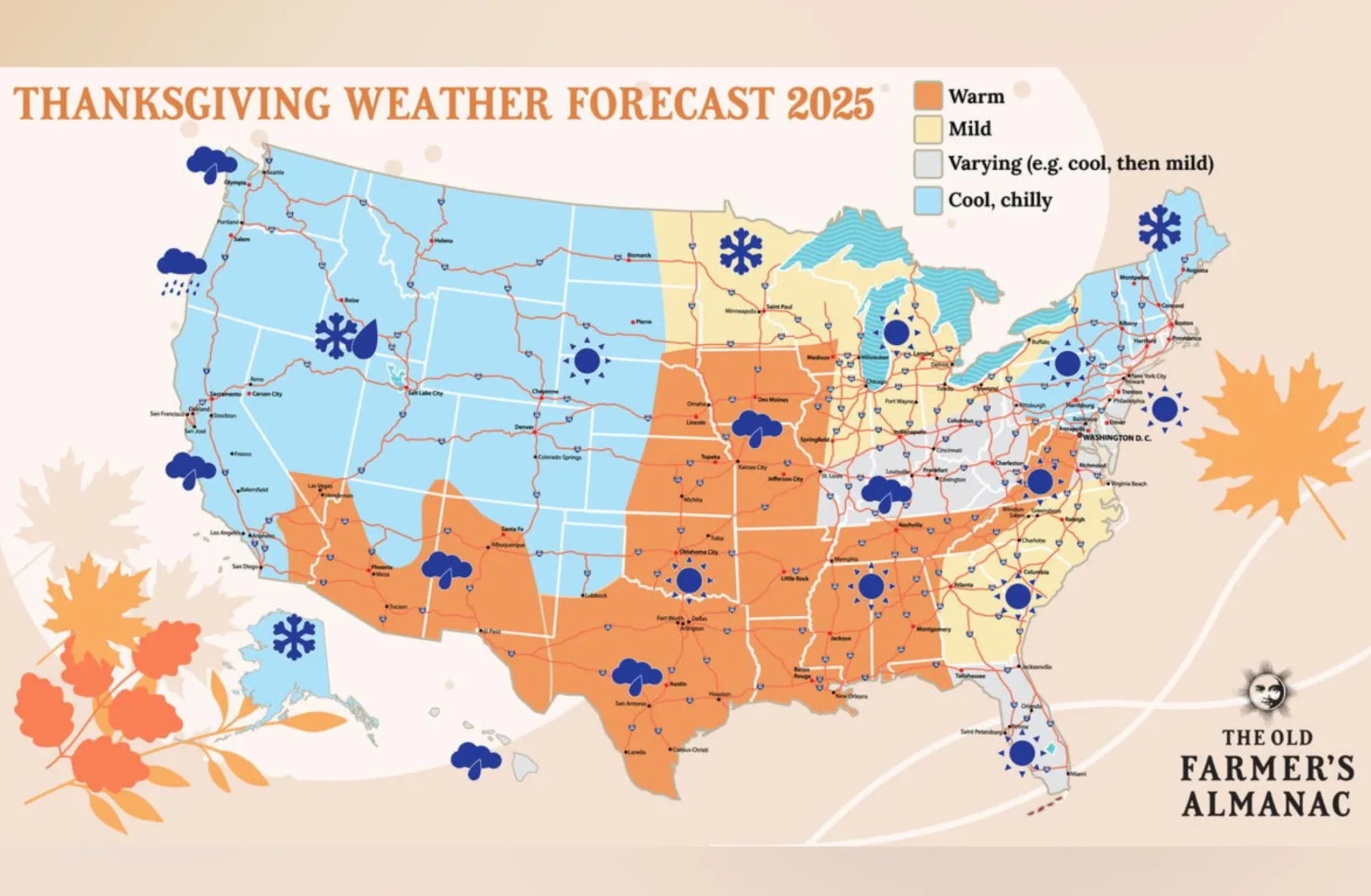 Thanksgiving Weather Forecast 2025